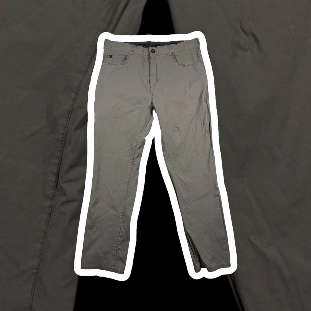 Denali Men's Hiking Pants 36x32 Gray Nylon Spandex Outdoor Stretch Pants